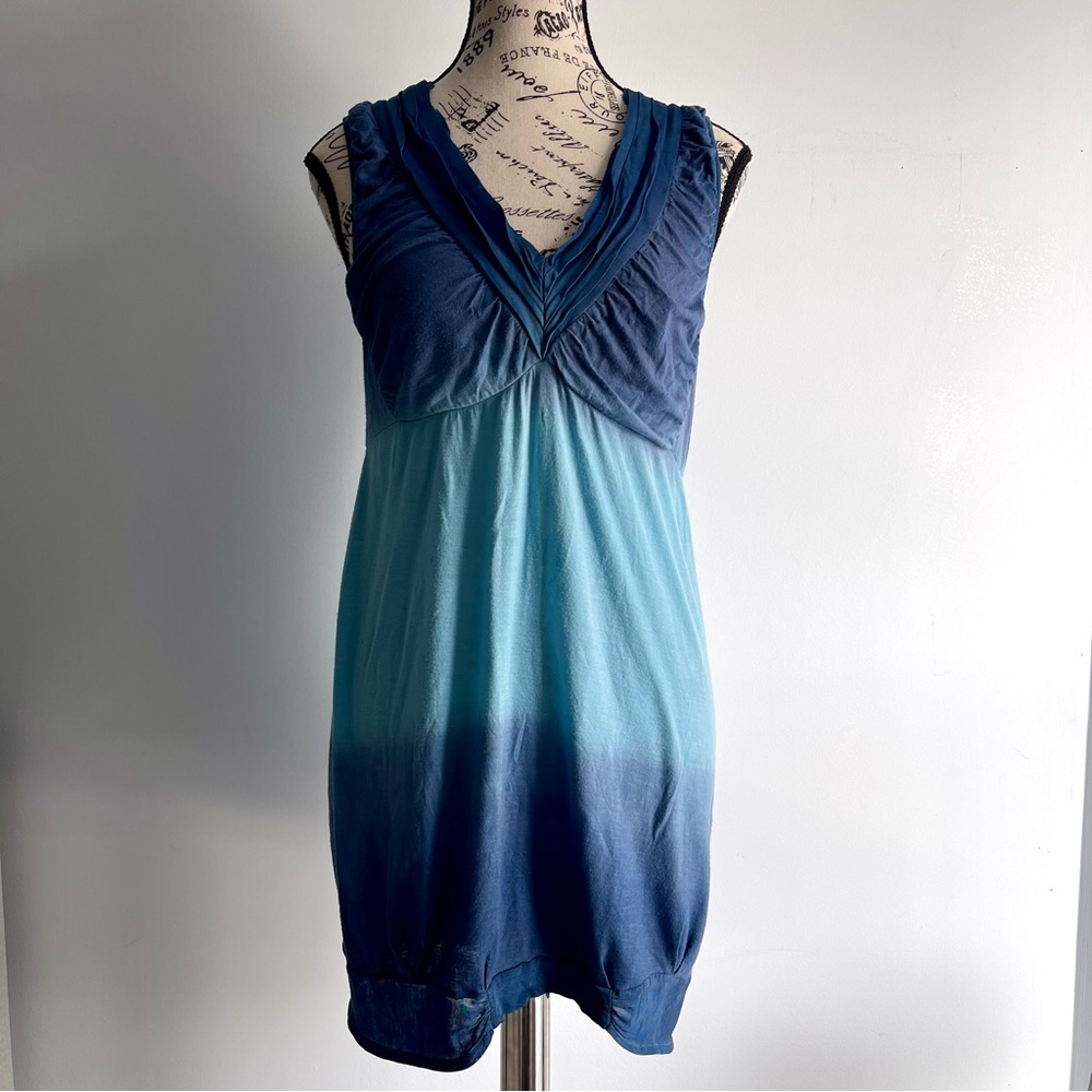 Jean Paul Gaultier Blue Ombre Sleeveless Dress